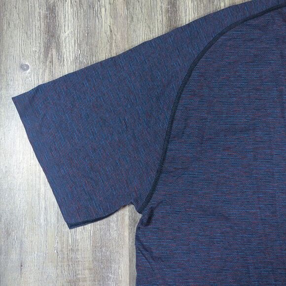 Lululemon Metal Vent Tech T Shirt Mens XL Blue Short Sleeve Athletic Active Gym - Picture 13 of 14